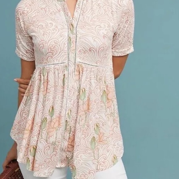 Sold!! Anthropologie Akemi Kin Veria Peplum tunic - Picture 4 of 10